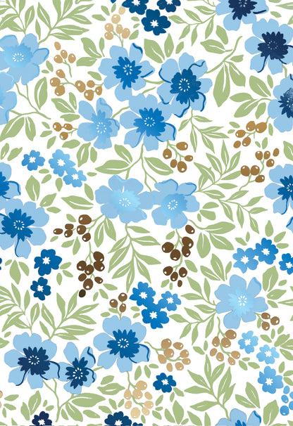 Peel and Stick Wallpaper Sheets – Friendly Flowers Design