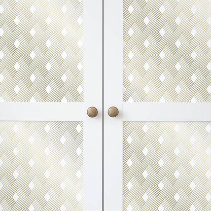 Eco-Friendly Peel and Stick Wallpaper Sheets 11” x 16” - Gold Woven