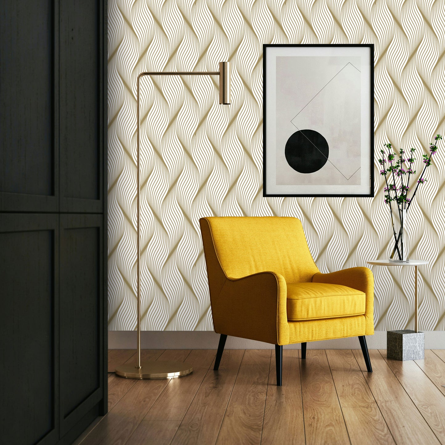 Eco-Friendly Peel and Stick Wallpaper Sheets 11” x 16” - Here for the Sparkle