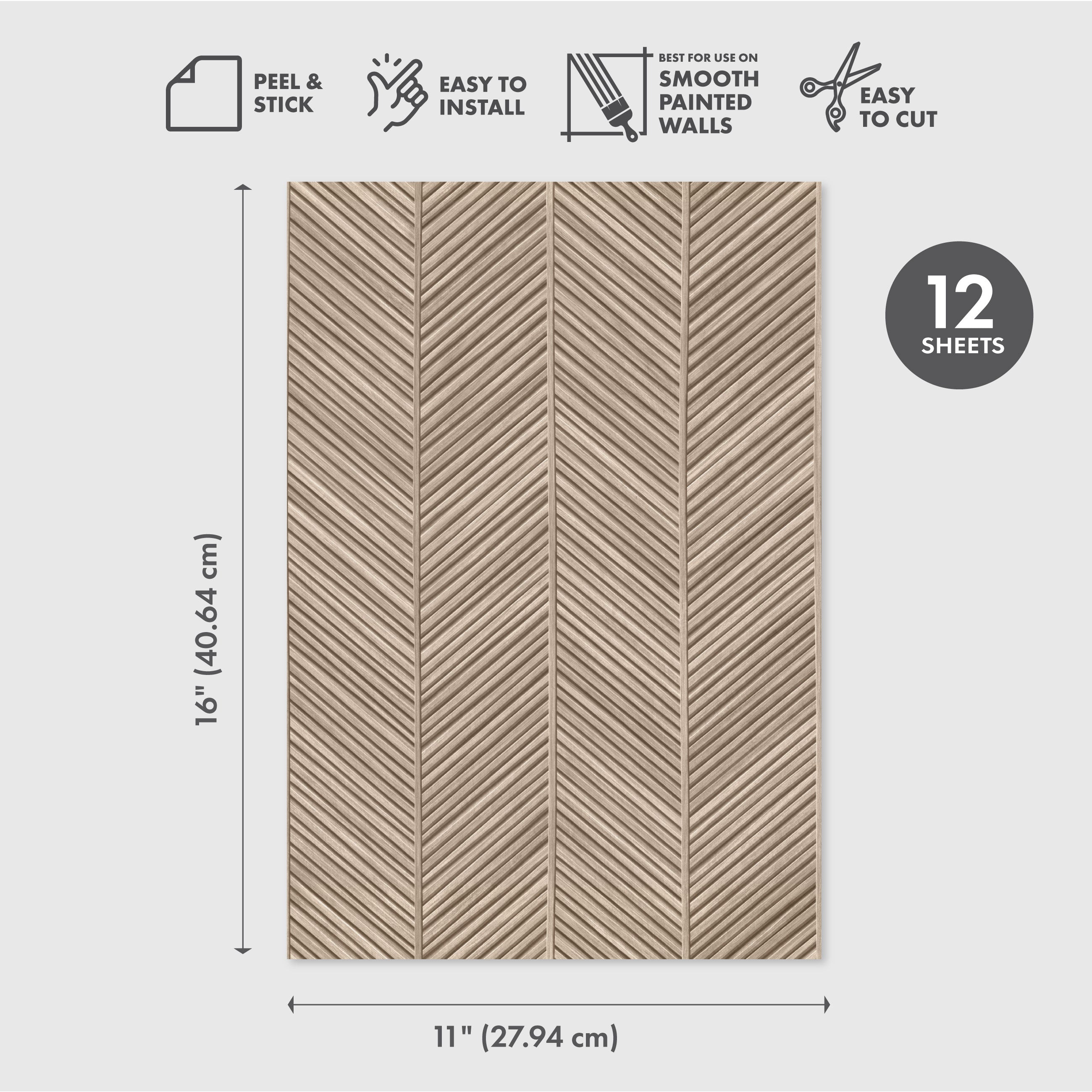 Indoorsy Adventure Peel & Stick Wallpaper Sheets – 12 Pack