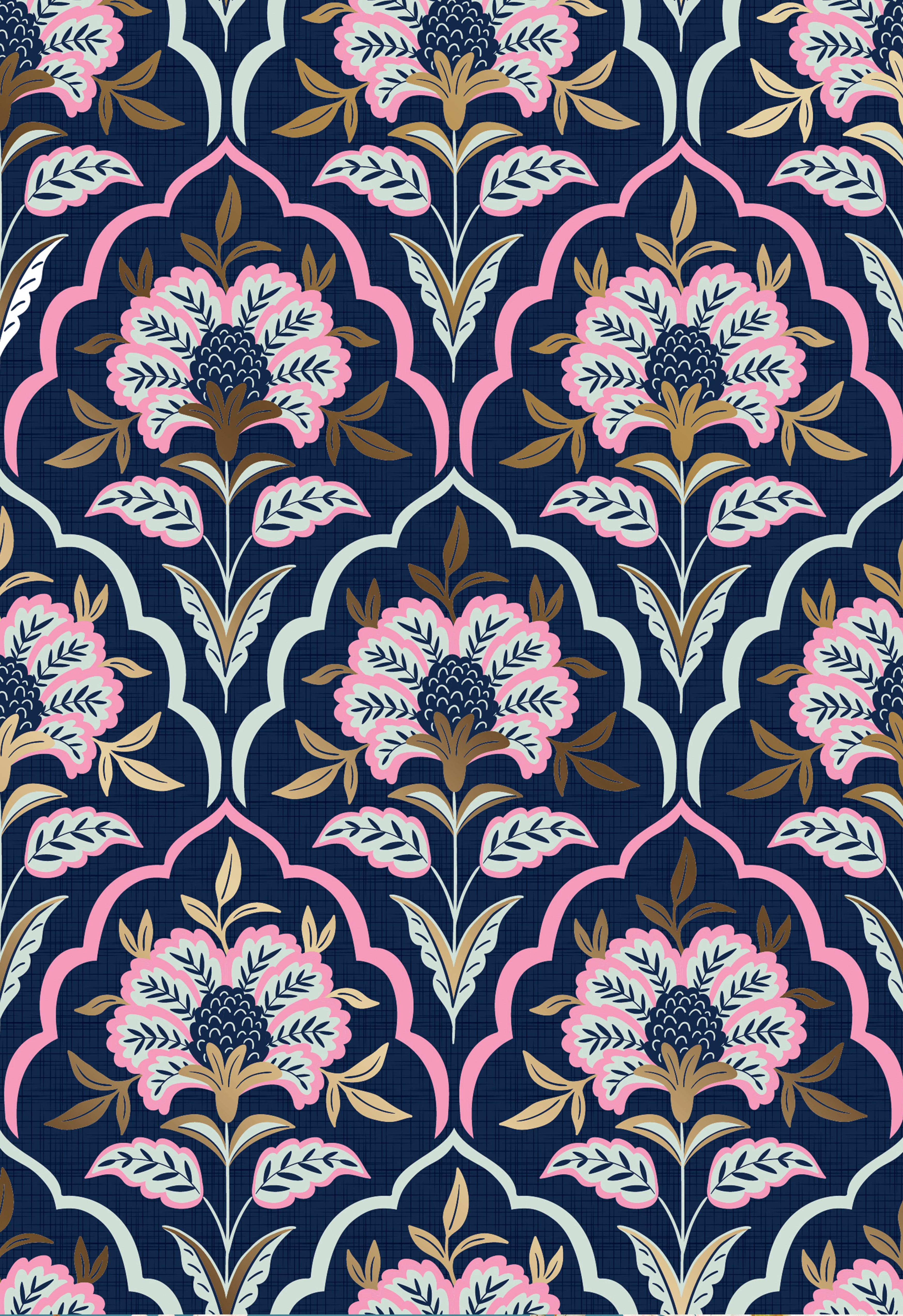Modern Art Deco Peel & Stick Wallpaper Sheets – 12 Pack