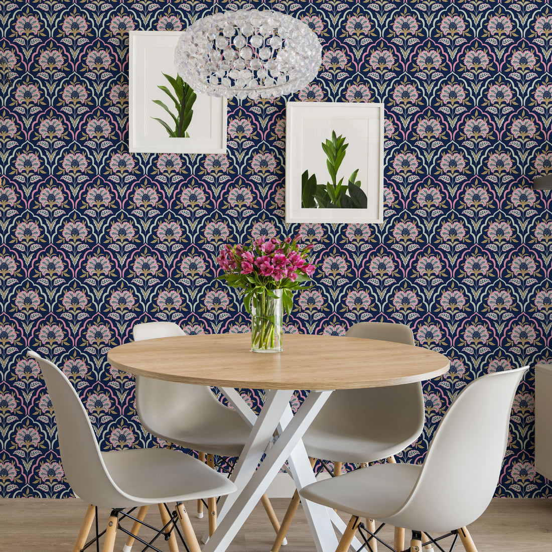 Modern Art Deco Peel & Stick Wallpaper Sheets – 12 Pack