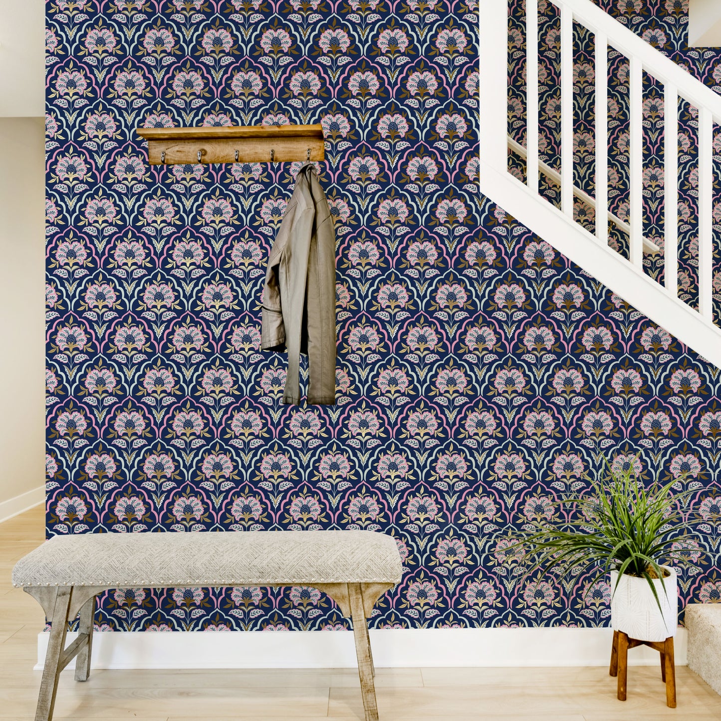 Peel and Stick Wallpaper Sheets – Modern Art Deco Design