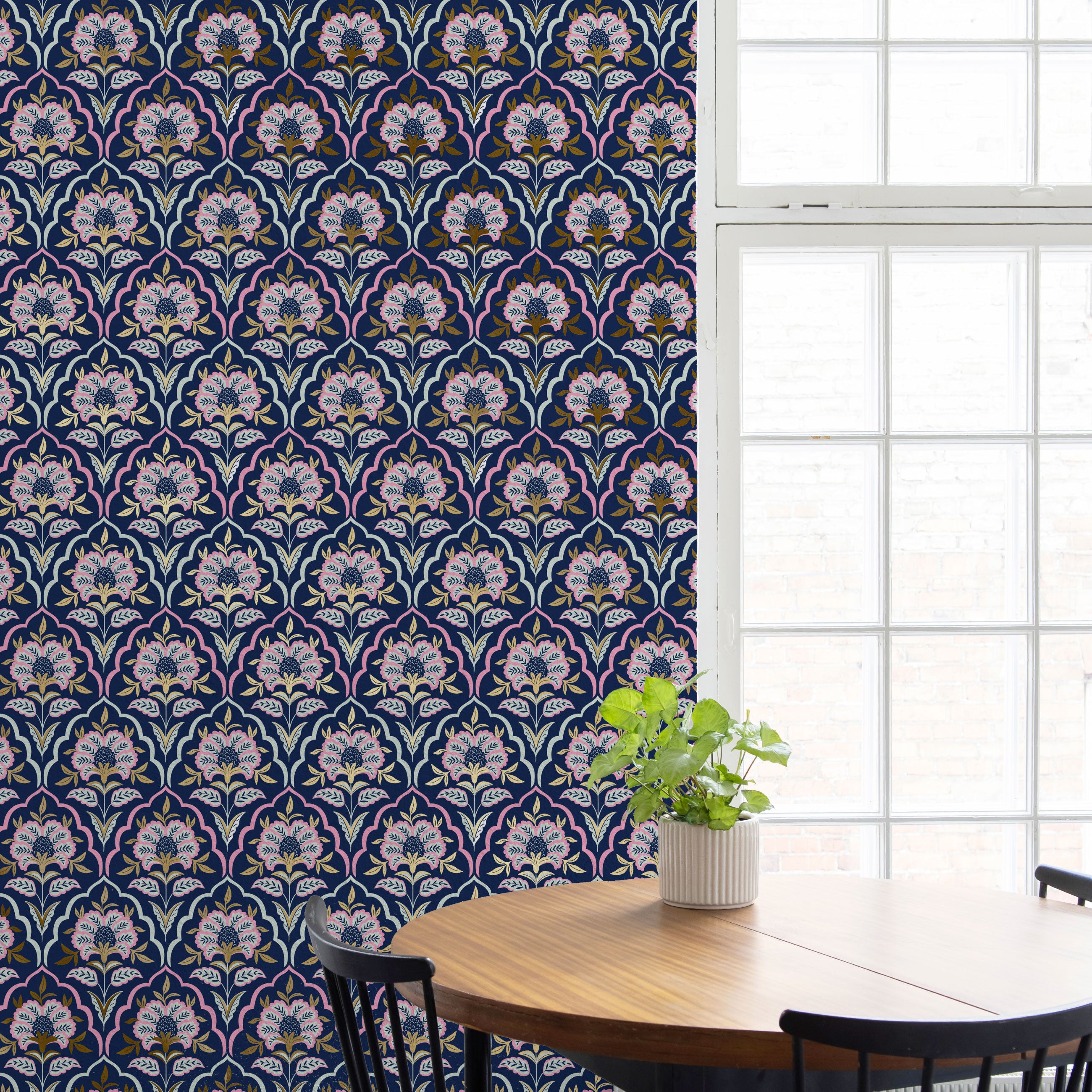 Modern Art Deco Peel & Stick Wallpaper Sheets – 12 Pack