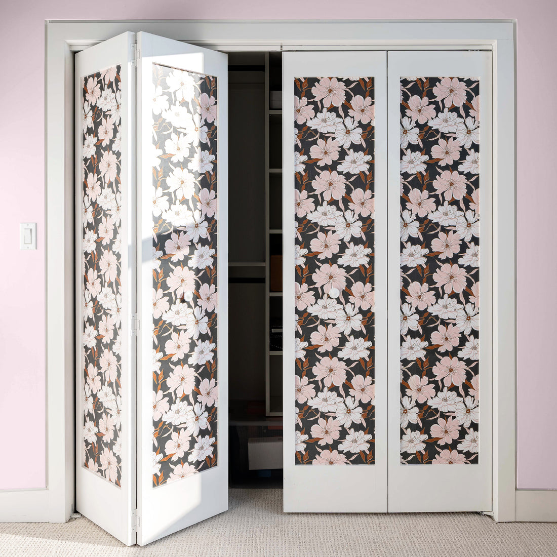 Peony Party Peel & Stick Wallpaper Sheets – 12 Pack