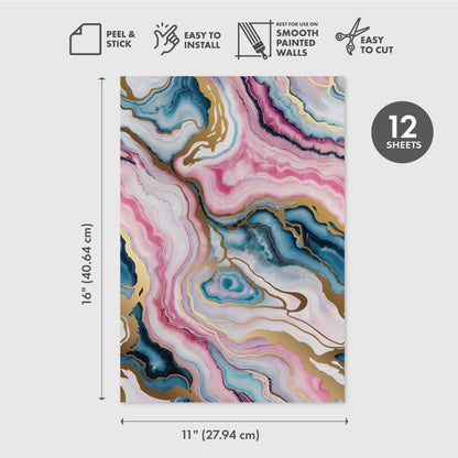 Eco-Friendly Peel and Stick Wallpaper Sheets 11” x 16” – Plot Twist