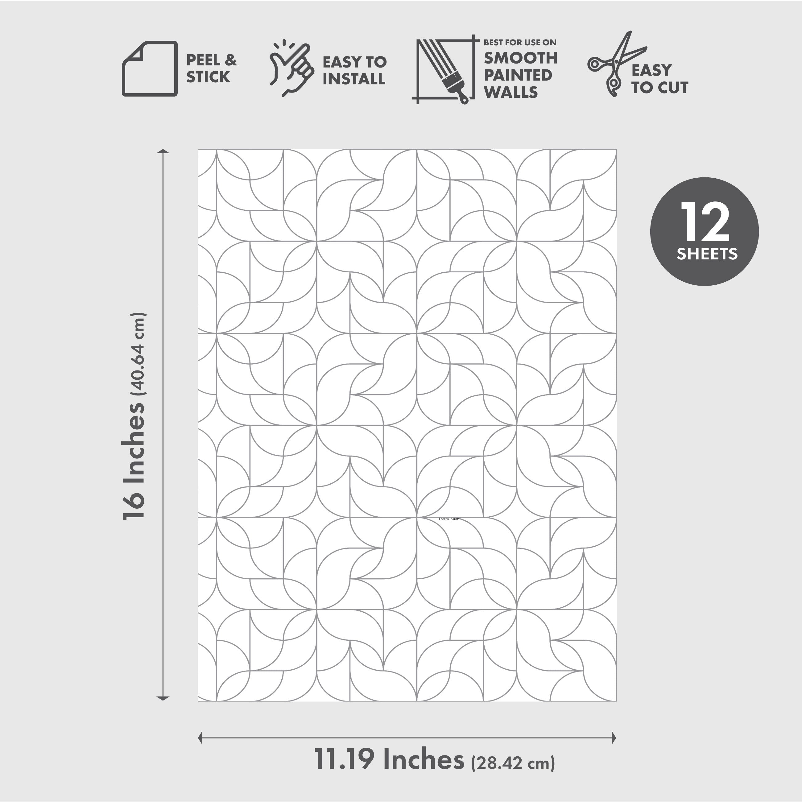 Power Moves Peel & Stick Wallpaper Sheets – 24 Pack