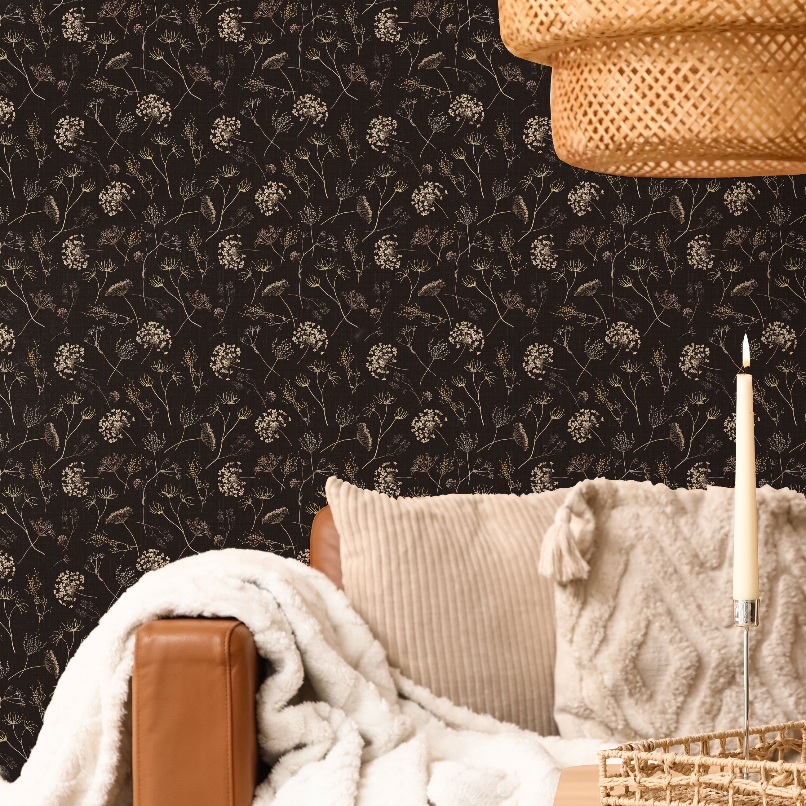 Queen Anne's Lace Peel & Stick Wallpaper Sheets – 12 Pack