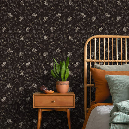 Peel and Stick Wallpaper Sheets – Queen Anne's Lace Design