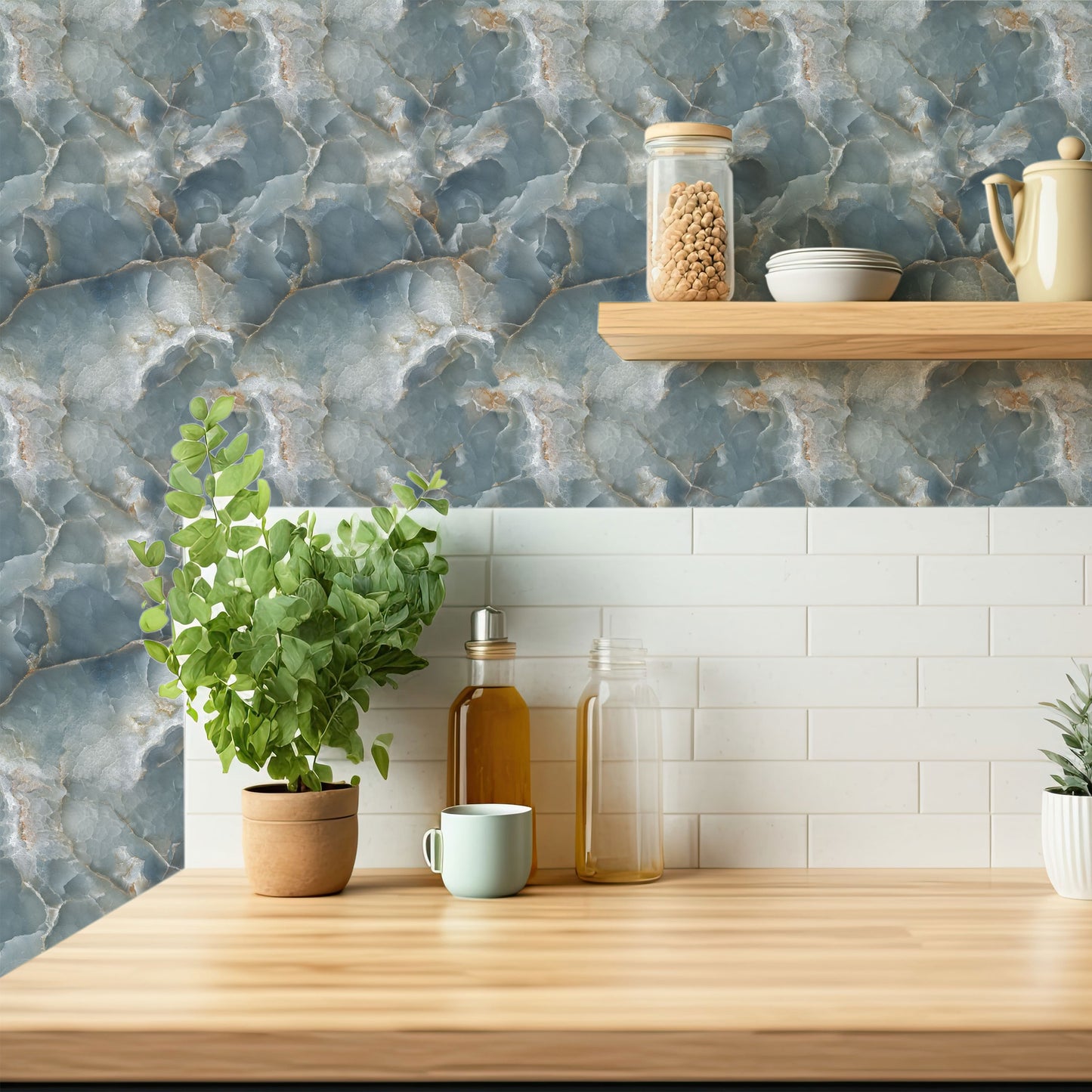 Eco-Friendly Peel and Stick Wallpaper Sheets 11” x 16” – Rock Star