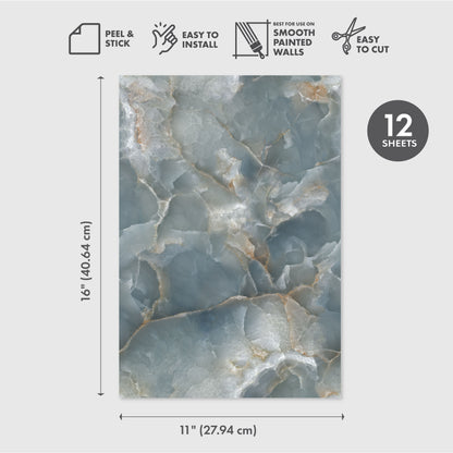 Eco-Friendly Peel and Stick Wallpaper Sheets 11” x 16” – Rock Star