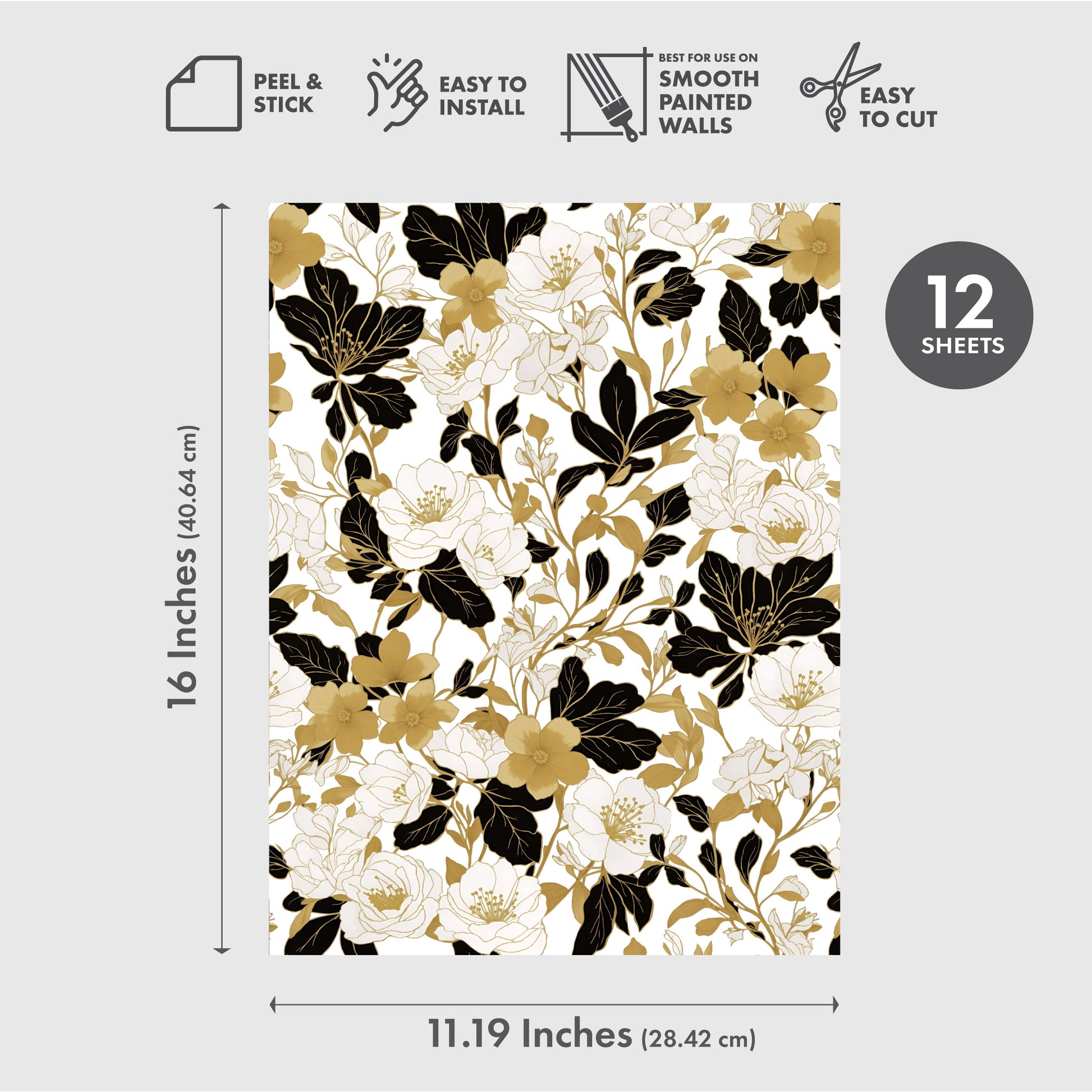 So Deliciously Extra Peel & Stick Wallpaper Sheets – 24 Pack