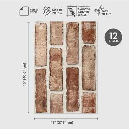 Eco-Friendly Peel and Stick Wallpaper Sheets 11” x 16” – Solid Foundation