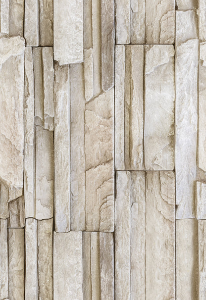 Peel and Stick Wallpaper Sheets – Stacked Stone Design
