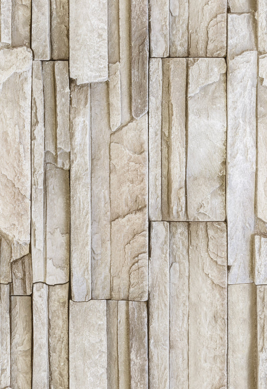 Peel and Stick Wallpaper Sheets – Stacked Stone Design