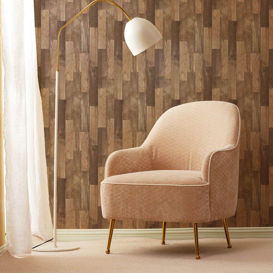 The Cabin Peel & Stick Wallpaper Sheets – 12 Pack