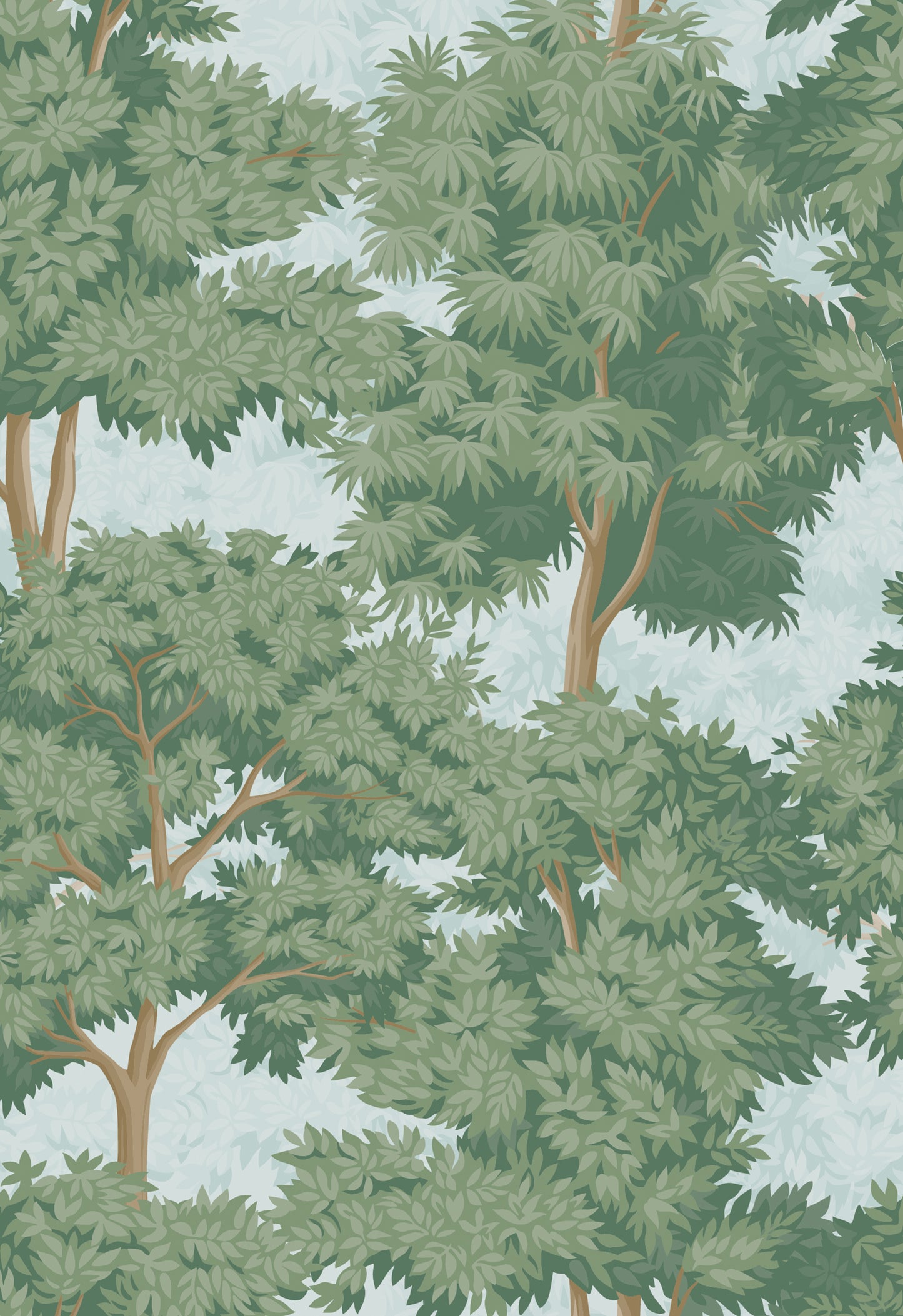 Peel and Stick Wallpaper Sheets – Toile Forest Design
