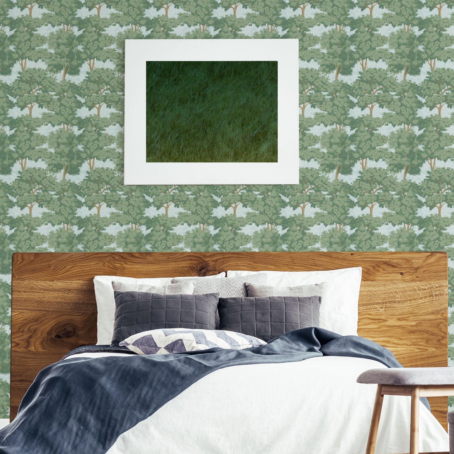 Peel and Stick Wallpaper Sheets – Toile Forest Design