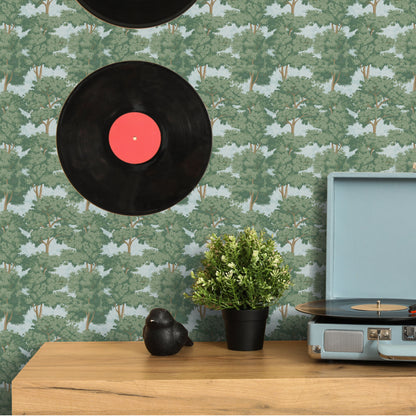 Peel and Stick Wallpaper Sheets – Toile Forest Design