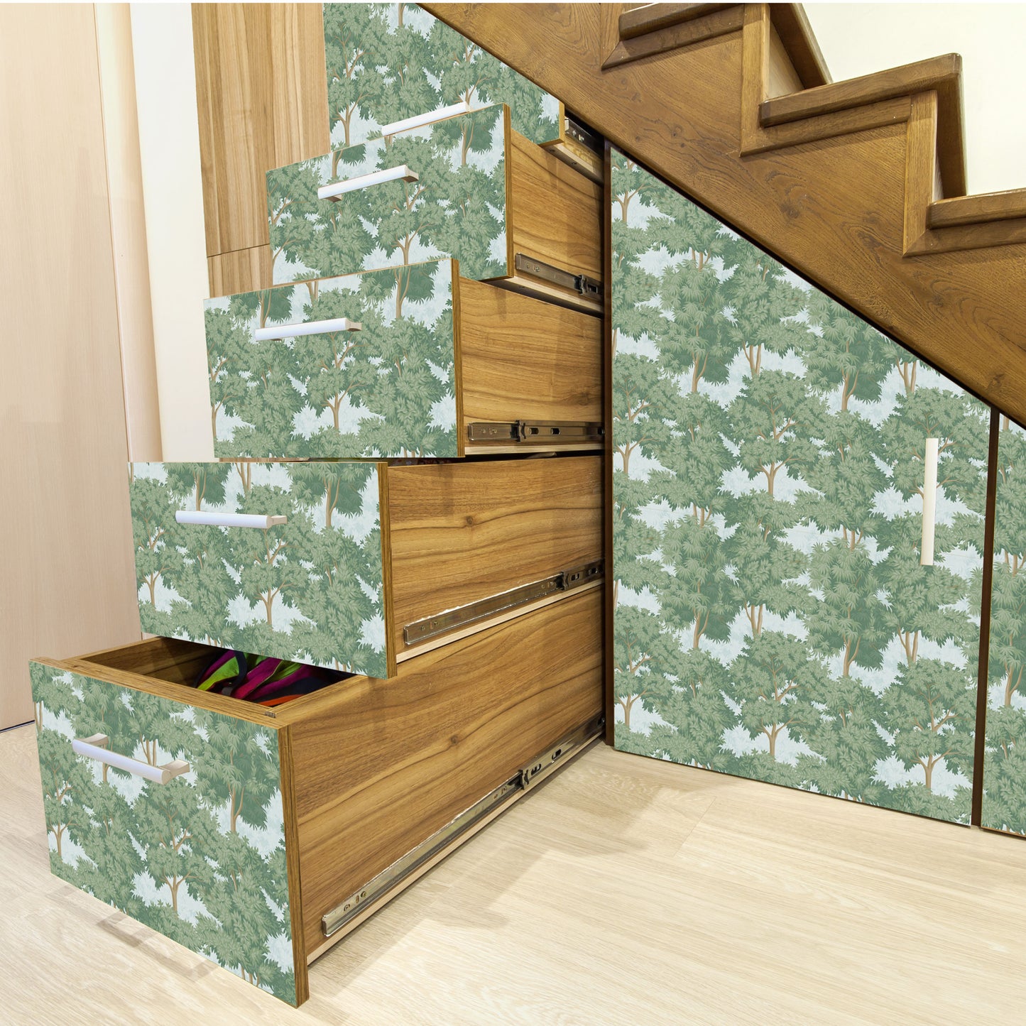 Peel and Stick Wallpaper Sheets – Toile Forest Design