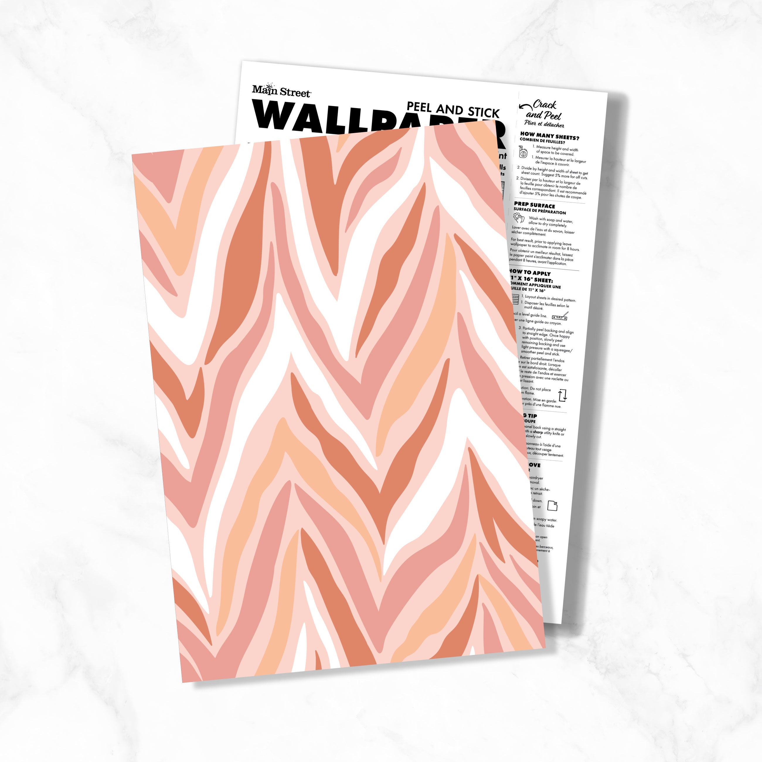 Total Vibes Peel & Stick Wallpaper Sheets – 12 Pack