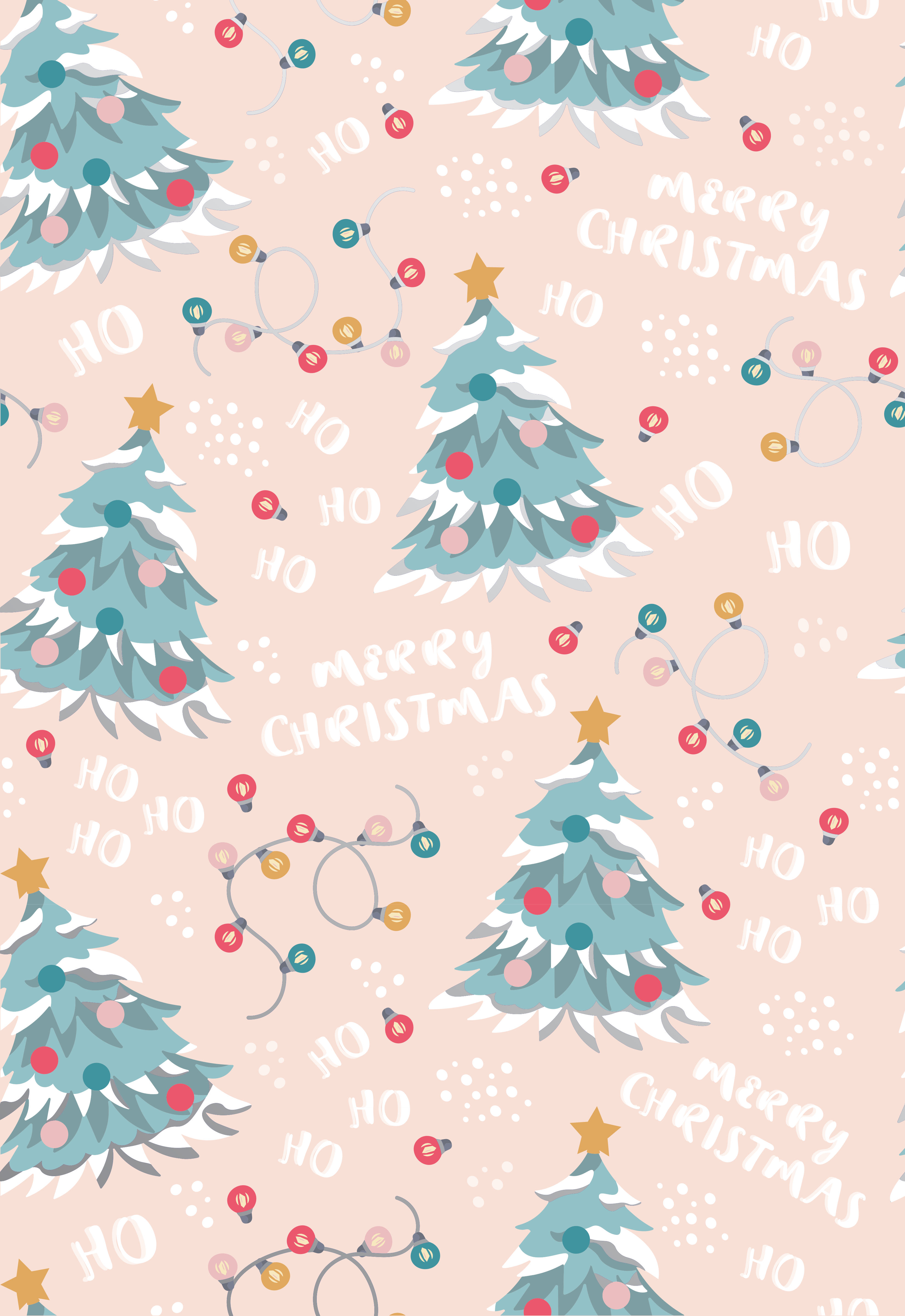 Trees and Lights Peel & Stick Wallpaper Sheets – 12 Pack