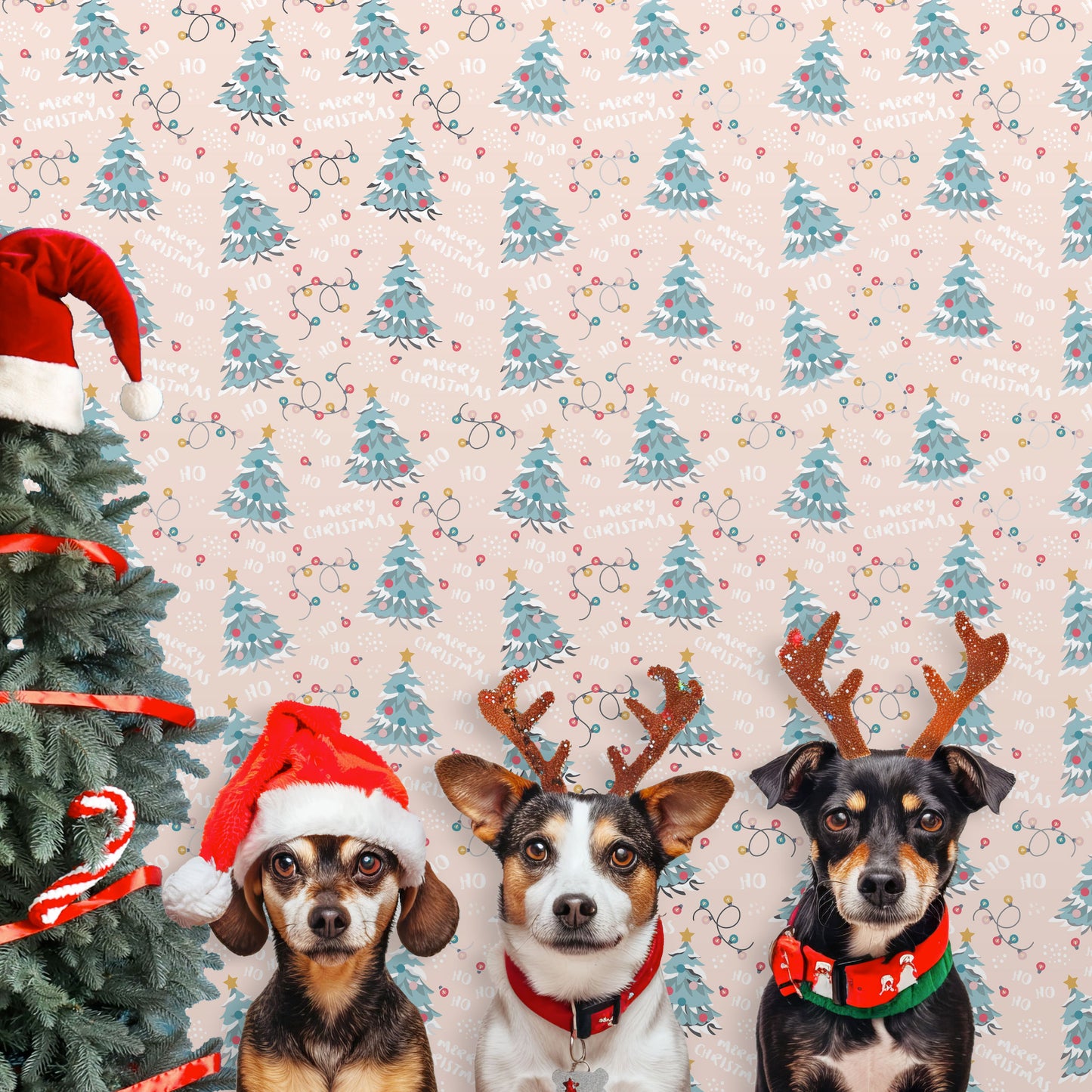 Peel and Stick Wallpaper Sheets – Trees and Lights