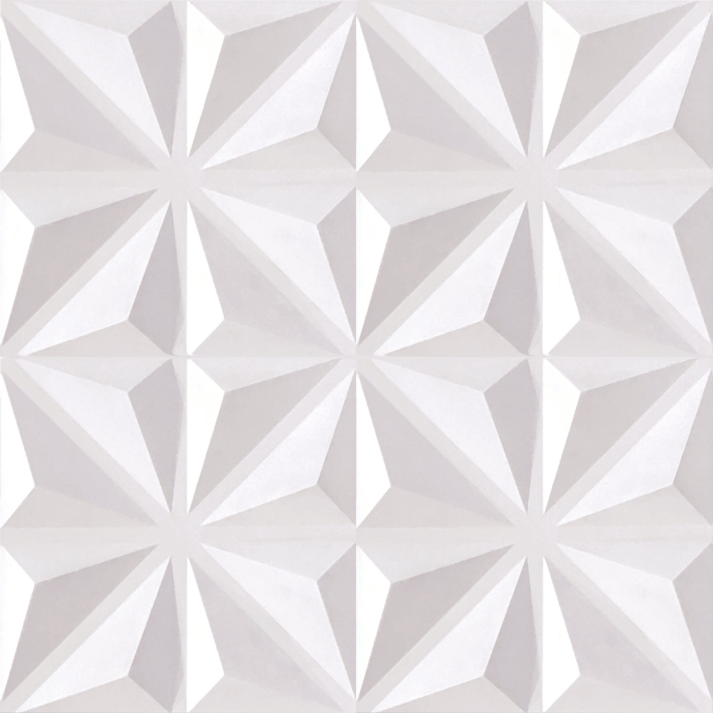 Peel and Stick Wall Tiles - White Geo
