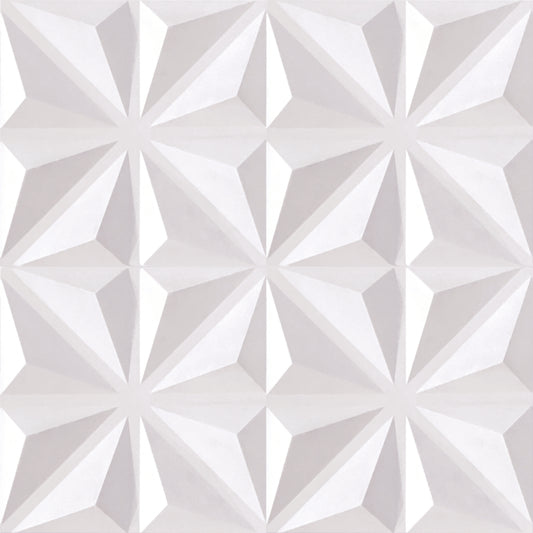 Peel and Stick Wall Tiles - White Geo