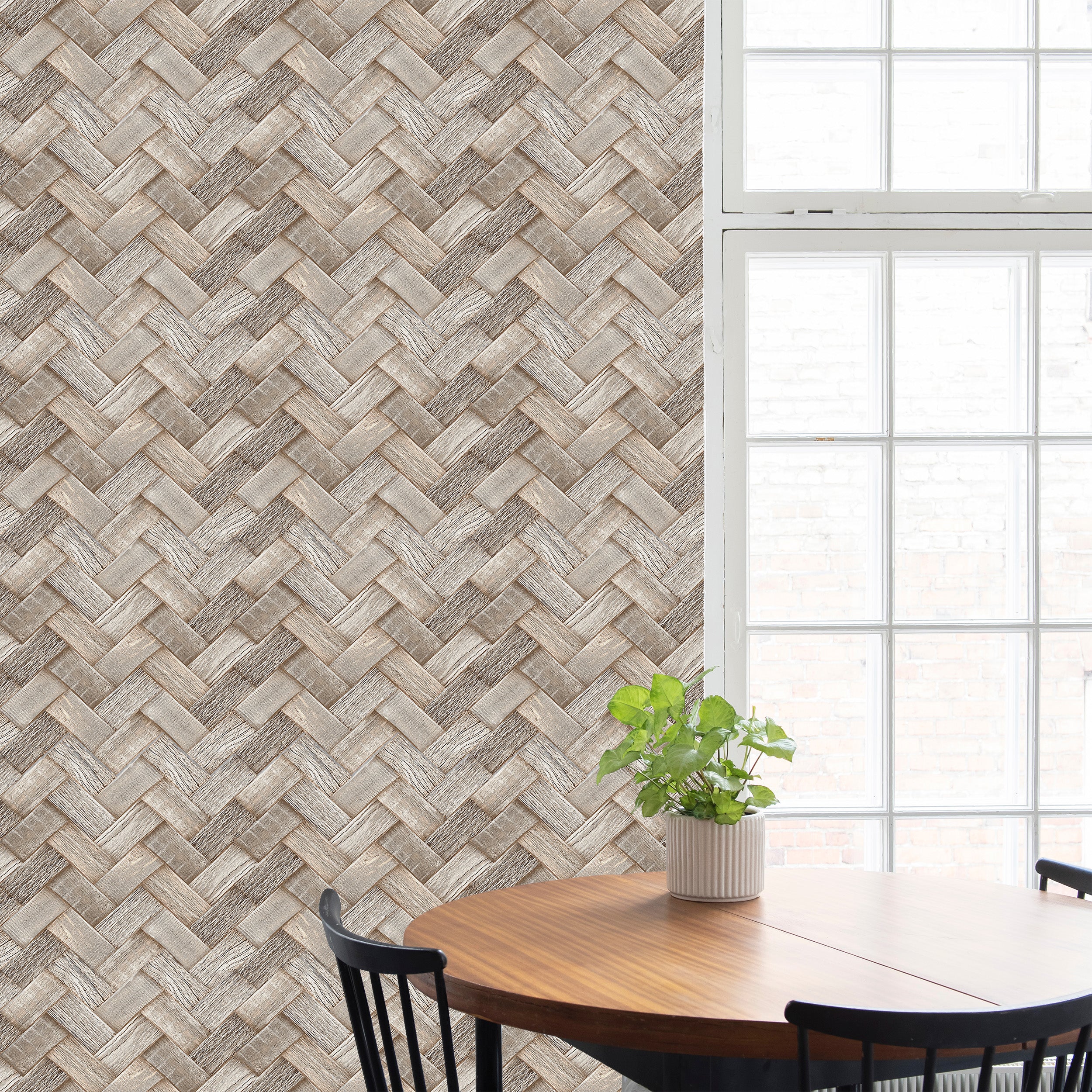 Mighty Pine Peel and Stick Wall Tiles - 8 Pack