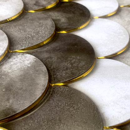 Peel and Stick Wall Tiles - Black & Grey Scales