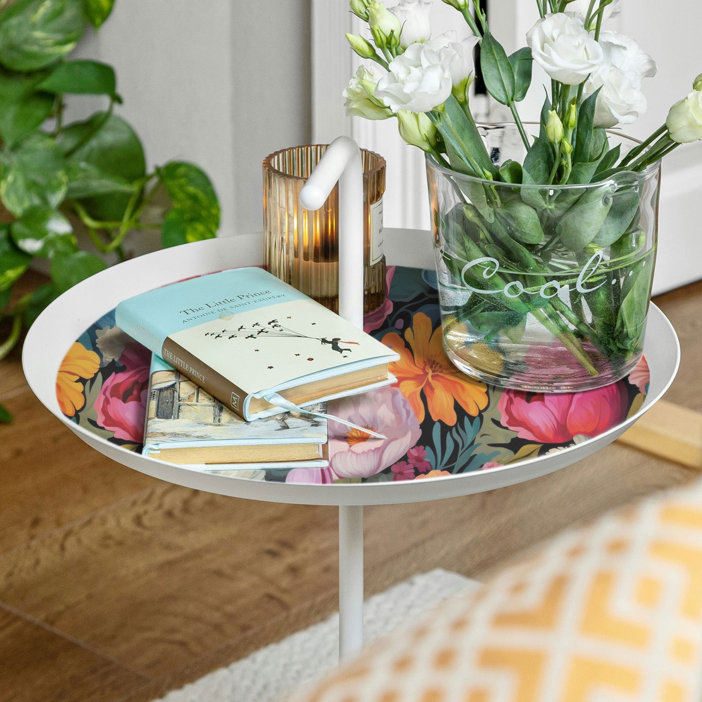 Peel and Stick Wallpaper Sheets – Vibrant Flowers Design