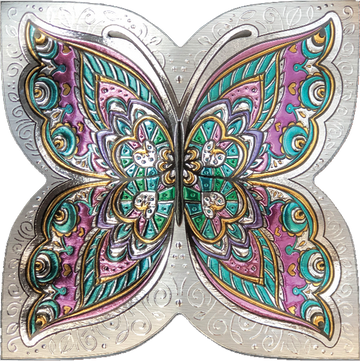 Butterfly Swirls Peel and Stick Wallpaper Tiles - 24 Pack