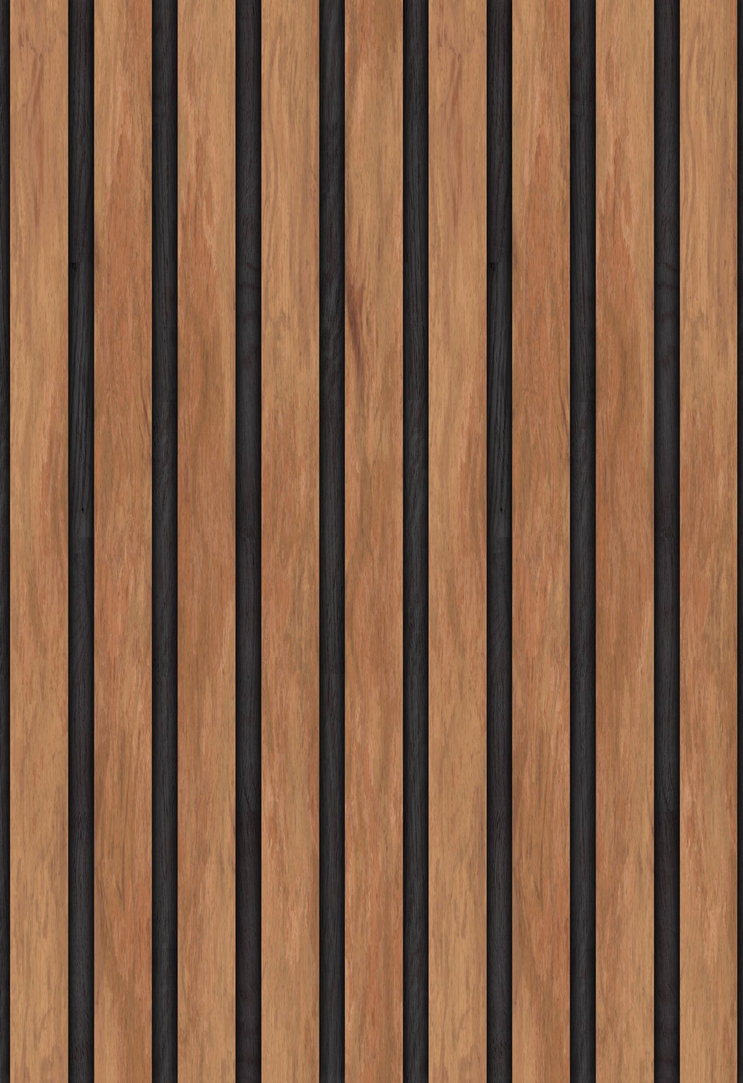 Peel and Stick Wallpaper Sheets – Wood Slat Panel Design