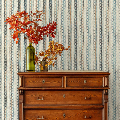 Peel and Stick Wallpaper Sheets – Woven Stripe Design