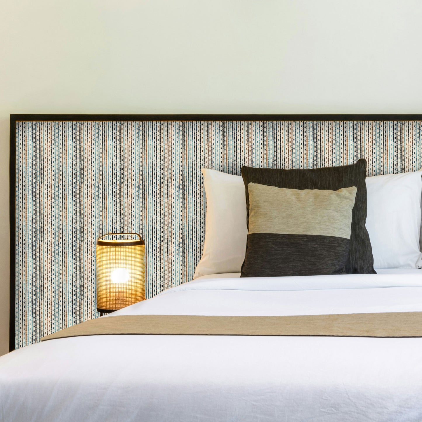 Peel and Stick Wallpaper Sheets – Woven Stripe Design