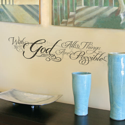 With God Wall Decal